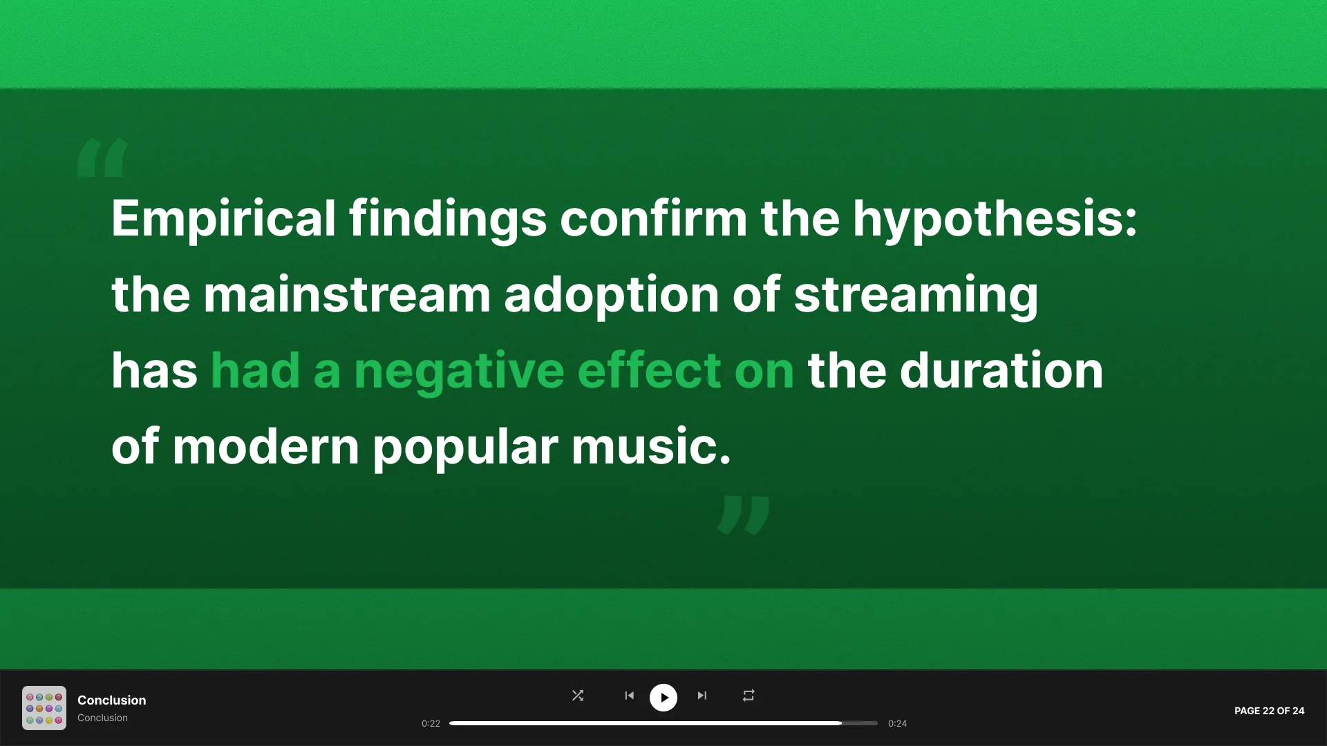 Slide 22 - Limitations Part 2